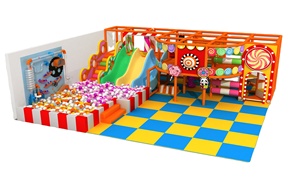 Centro comercial de alta calidad Paseos Niños Rosa Interior Soft Playground Equipment Bounce House Área de juegos para la <span class=keywords><strong>venta</strong></span> - Product Image 2