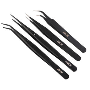 Pinces à épiler en acier inoxydable Jack, outils à main faits à la main, pinces à épiler, pinces pointues, courbées, outils spéciaux pour la réparation, outil pour machine à coudre - Product Image 2
