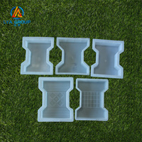 Moule en plastique à emboîtement de carreaux Afrique Pvc feuille d'érable pavé bloc pavage moule