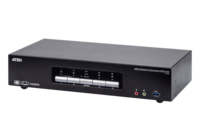 ATEN CS1964 Commutateur KVM 4 ports USB3.0 4K pour triple écran avec hub USB, audio et RS232 en stock