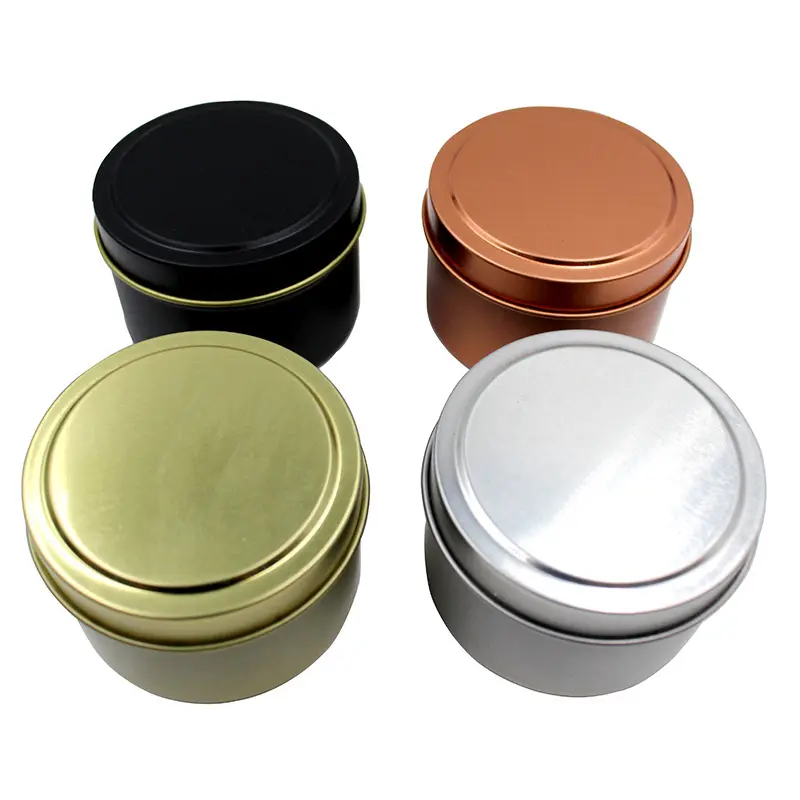 Wholesale 4 oz DIY Iron Can Aromatherapy Custom Personalized Metal Tin Candle Jar Tea