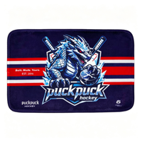 Tapis d'entraînement pour patins à glace PUCKPUCK Modèle 001 avec logo personnalisé par sublimation, surface en polyester durable et antidérapante