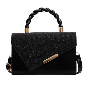 New Fashionable and Versatile Women's Crossbody <strong>Bag</strong>, <strong>Sparkling</strong> PU Leather Cheap Handbag Shoulder <strong>Bag</strong> - Product Image 4
