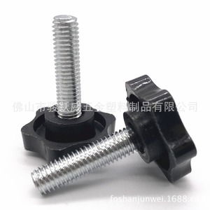 Star Handle Screws Stainless Steel Black Cylindrical <b>Head</b> 30mm Diameter Hardware Accessories - Product Image 4