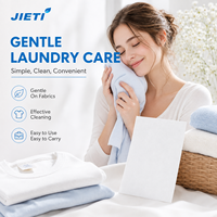 Échantillon Gratuit JIETI 30 Feuilles 60 Lavages Feuilles de Lessive OEM ODM Écologiques Vente en Gros Pack Direct Usine UE