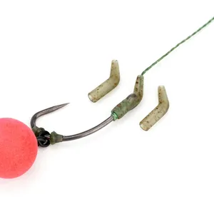 Hirisi 25 pièces par boîte crochet de pêche à la <span class=keywords><strong>carpe</strong></span> Kickers <span class=keywords><strong>D</strong></span> <span class=keywords><strong>Rig</strong></span> Kicker aligneurs crochets manches plates-formes Anti enchevêtrement manches crochet aligneur AH251 - Product Image 2
