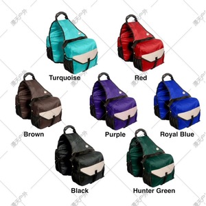 Bolsa de Sillín de Tela Oxford, Talla Única, Verde y Negra, Bolsillo de Almacenamiento para Equitación, Bolsa para Equipo Ecuestre - Product Image 3