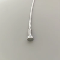 Câble d'ascenseur pour porte de palier, diamètre 3 mm, longueur 1350 mm, tige filetée 6 mm, pièces de rechange pour ascenseur