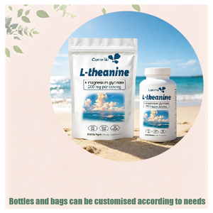 Suplemento Dietético de L-Teanina en Cápsulas Blandas de Marca Privada OEM, con Glicinato de Magnesio 200 mg por Porción, Sin GMO ni Gluten - Product Image 2