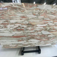 Carrelage en marbre rouge de Norvège de qualité supérieure, marbre rouge rose à veines mélangées, pour la décoration de villas, salles de bain, comptoirs, murs, sols et aménagements extérieurs.