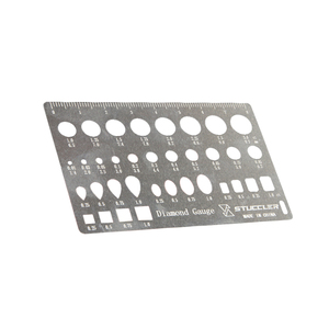 Estimador de Quilates de Diamantes Portátil Stuccler de Acero Inoxidable, <span class=keywords><strong>Regla</strong></span> de Medición de Piedras Preciosas <span class=keywords><strong>para</strong></span> Joyeros, Herramienta de Estimación de Tamaño de Diamantes - Product Image 4