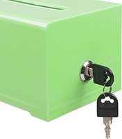 Hot Sale Custom Acryl bunte Kirche Angebot Box Business Plexiglas Safe Large Lock Spenden box Vorschlag Wahlurne