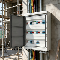 Boîtier de distribution photovoltaïque 8 prises 15A 63A en ABS 525V, modèle DXV-05-5 pour systèmes solaires extérieurs