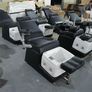 Fauteuil de Luxe CE Moderne Noir pour Manucure et Pédicure Électrique, Chaise de Massage Spa pour les Pieds, Trône de Salon de Beauté - Product Image 6