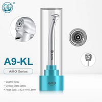 Turbines dentaires à fibre optique Aiko A9-KL haute vitesse, bouton-poussoir, tête standard, connecteur K, fournitures pour cliniques dentaires