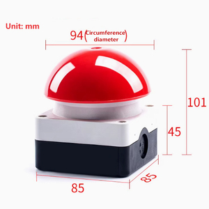 Bouton d'arrêt d'urgence sphérique étanche de haute qualité, à tête de champignon, autobloquant, à réinitialisation automatique, en stock FAK-R/KC1 Fo - Product Image 4