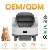 Caixa de Areia Inteligente para Gatos com Abertura Superior, Limpeza Automática, Controle por APP e WiFi para Atacado e OEM