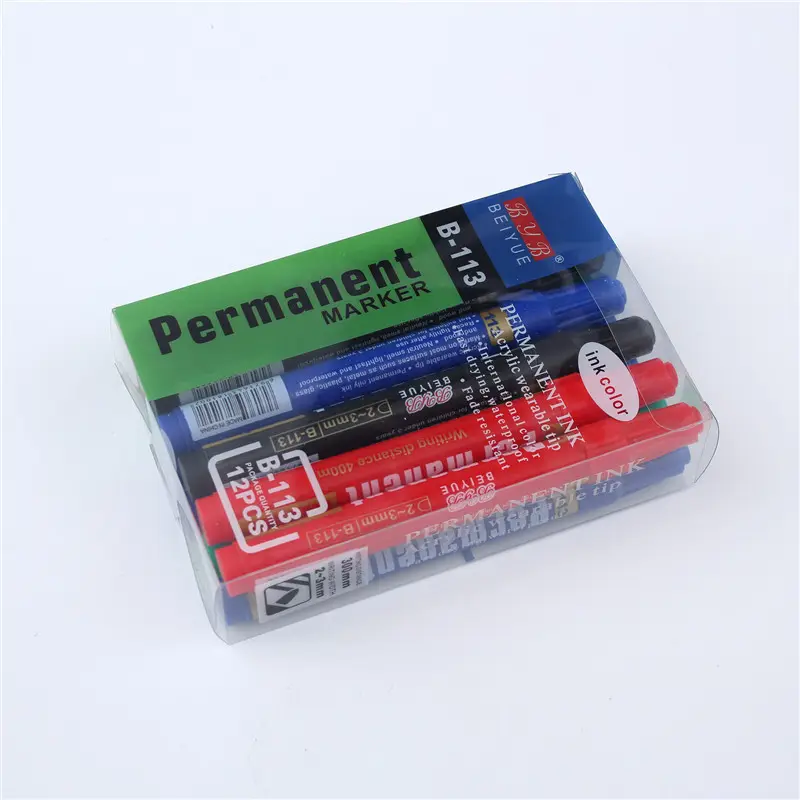 Competitive Price Fast Drying Worksite Anti Water Fabric Marker Pen Permanent Textile Marker Pen