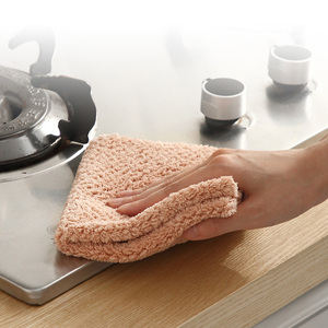 Artículos para el hogar Platos de <span class=keywords><strong>cocina</strong></span> Toalla de terciopelo coral absorbente trapos de limpieza multifuncionales perezosos - Product Image 3