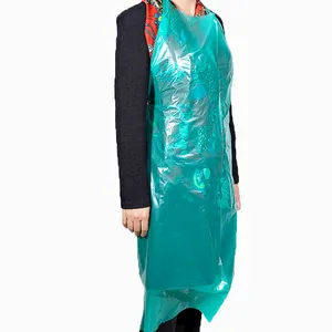 Tablier PE en plastique jetable LdPE en relief Transparent imperméable nouvellement Durable en rouleau pour les soins de santé