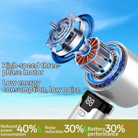 Ventilateur portable USB AntarcChill Mini, pour bureau et extérieur, batterie 2000 mAh, réglable, haute vitesse, rechargeable, ventilateur à main