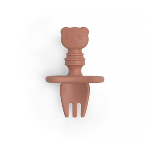 Cuillère et fourchette d'apprentissage en silicone personnalisables avec logo pour bébé, outils de repas souples pour l'autonomie alimentaire des nourrissons et des tout-petits - Product Image 4