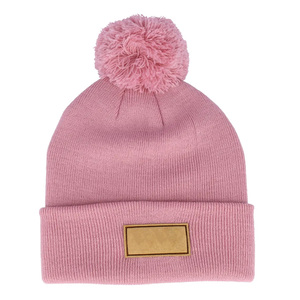 Bonnet pompon décontracté en acrylique, confortable et de bonne qualité, nouveau style streetwear d'hiver, pour unisexe - Product Image 1