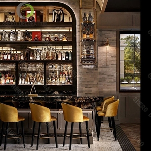 Set di Arredamento <span class=keywords><strong>per</strong></span> Ristorante Moderno e Lussuoso, Sedia e Tavolo in Pelle a Doppio Lato, Divano e Panca <span class=keywords><strong>per</strong></span> Bar e Ristorante - Product Image 3
