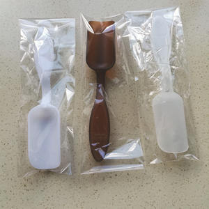 Cuillères et pelles miniatures écologiques jetables en plastique PP à fond plat <span class=keywords><strong>TOPEAK</strong></span> pour mesurer les feuilles de thé, les épices, la poudre et le sucre - Product Image 3
