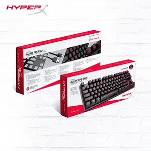 Hyper X סגסוגת Fps Pro אדום Led תאורה אחורית 87 מפתחות משחקים מכאניים מקלדת