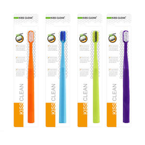 แปรงสีฟันขนนุ่มสำหรับจัดฟันสำหรับผู้ใหญ่วัยรุ่นพร้อมที่จับพลาสติกเครื่องมือแก้ไขฟันแบบห่วงเหล็กมีช่องว่างของฟัน - Product Image 1