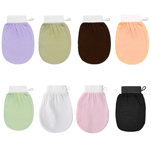 Leverancier 150D Viscose Turkse Exfoliërende Mitt Body Scrub Private Label Marokkaanse Hammam Handschoenen - Product Image 5