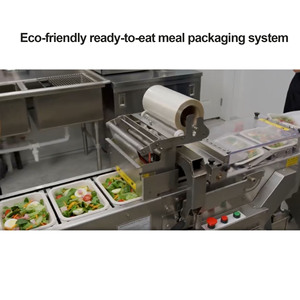 Equipo de Sellado de Bandejas de Alimentos en Línea Totalmente Automático + Bandejas de Embalaje de Alimentos Compostables de Alto Volumen - Product Image 1