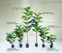 Indoor Home Office Dekor Heiße Verkäufe Kunststoff pflanzen Gefälschte Bonsai Ficus Bäume Künstliche Pflanze Geige Blatt Feigen baum