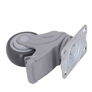 Allgemeine anti statische PP-Halterung TPR <span class=keywords><strong>Nylon</strong></span> <span class=keywords><strong>5</strong></span> Zoll Antiseptic <span class=keywords><strong>Caster</strong></span> Krankenhaus bett Rad montage Verriegelung rollen mit Fuß bremse - Product Image 3