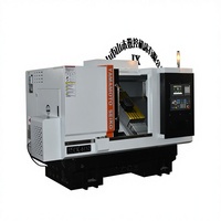 Centre d'usinage CNC à lit incliné de haute précision pour la découpe diamantée et le tournage de jantes en alliage, machine automatique robuste