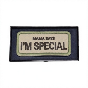 Custom Woven Patch Embroidered Name Patch Patch Hook and Loop Patch <b>Velcro</b> Patch Sew On Patch Iron On Patch - Product Image 2
