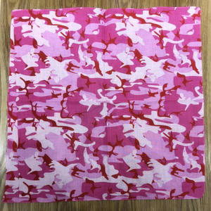 Pañuelo de camuflaje Hip Hop de algodón cuadrado Unisex al por mayor pañuelo de diseño personalizado Impresión digital 54*54cm Bandana Hip Hop - Product Image 4