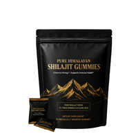 Gummies de Shilajit Pur de l'Himalaya avec Résine de Shilajit Naturelle – Complément Alimentaire Quotidien pour Stimuler l'Énergie Naturelle et la Santé Immunitaire