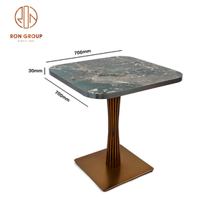 Prezzo a buon mercato unico modello marmorizzato ristorante verde <span class=keywords><strong>tavolo</strong></span> <span class=keywords><strong>da</strong></span> pranzo Cafe Bar pietra sinterizzata lega di alluminio avvolgimento piano del <span class=keywords><strong>tavolo</strong></span> - Product Image 6