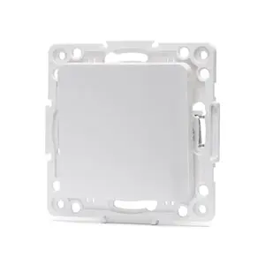 Interruttore a 2 vie e 1 chiave, colore bianco, ideale per controllare l'illuminazione in ambienti domestici e uffici. - Product Image 1