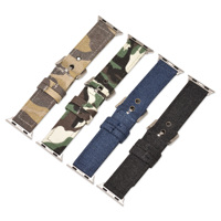 Sport Canvas Smart Watch Armbänder Tarnung Segeltuch Uhrenarmband Herren Damen Tarn Nylon-Uhrenarmbänder für Apple Watch Serie 8 7