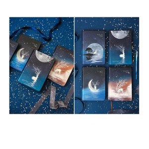 A5 Carnet de notes à couverture rigide personnalisé Journal de voyage lumineux Agenda carnet de croquis planificateur avec couverture en papier - Product Image 1