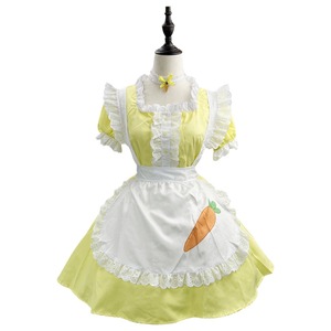 Little Bunny Maid Outfit Yellow Plus Size Cosplay Costume Spring 2024 Performance Anime Role Playing - Product Image 4