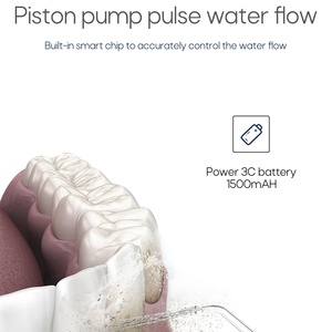 Irrigador Bucal Económico al por Mayor IPX7 2 en 1, Irrigador Bucal Eléctrico con Cepillo de Dientes, Irrigador Bucal Portátil para Viajes y Hogar - Product Image 3