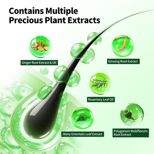 Suero Roll-on para el Crecimiento del Cabello a Base de Hierbas, Logotipo Personalizado, Extracto de Jengibre, Suero Nutritivo para el Cuero Cabelludo, Engrosador del Cabello y Rodillo para el Crecimiento de la Barba - Product Image 4