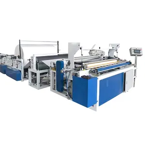 Fully Automatic Embossing Toilet Tissue Paper Roll Rewinding Machine Toilet Roll Making Machine 2024hot sale