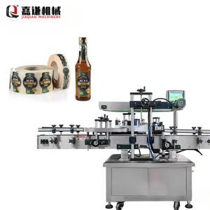 Máquina aplicadora de etiquetas de botellas cónicas, contenedor de etiquetado plano redondo, adhesivo para pegar - Product Image 1