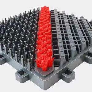 Tapis d'entrée modulaires en plastique emboîtables pour usage intérieur, pour la maison, les hôtels, les centres commerciaux, avec accessoires de cour - Bordures - Product Image 1