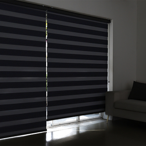 Stores occultants zébrés sur mesure pour fenêtres, stores enrouleurs motorisés, rideaux filtrants la lumière automatiquement, décorations modernes pour la maison - Product Image 2